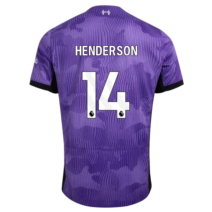 Mann Henderson #14 Lilla Tredje Sett Drakt Trøye 2023/24 Skjorter T-Skjorte