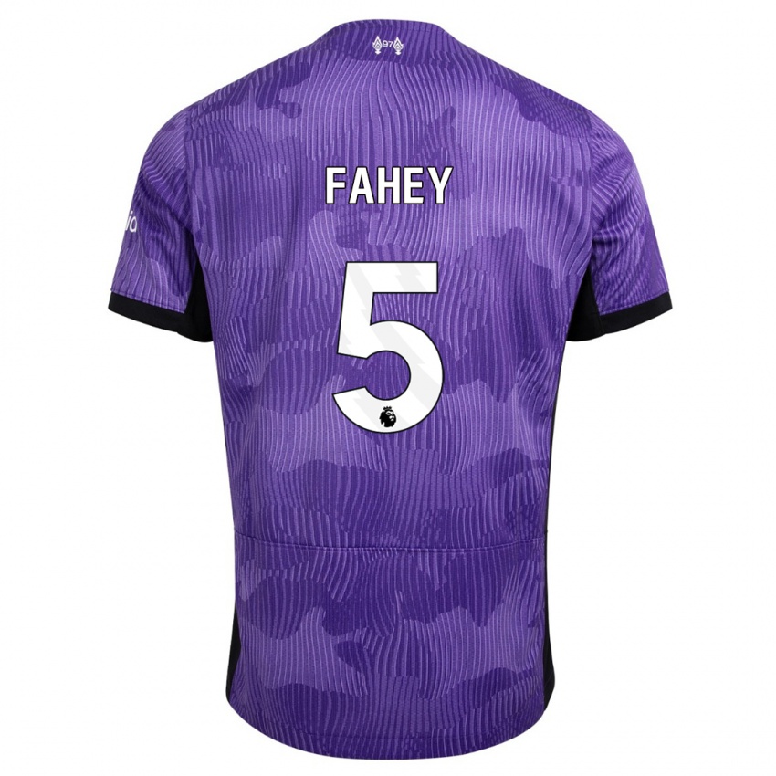 Mann Niamh Fahey #5 Lilla Tredje Sett Drakt Trøye 2023/24 Skjorter T-Skjorte