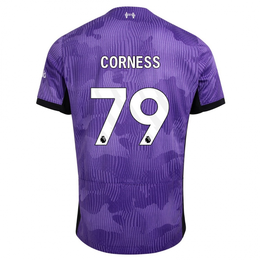 Mann Dominic Corness #79 Lilla Tredje Sett Drakt Trøye 2023/24 Skjorter T-Skjorte