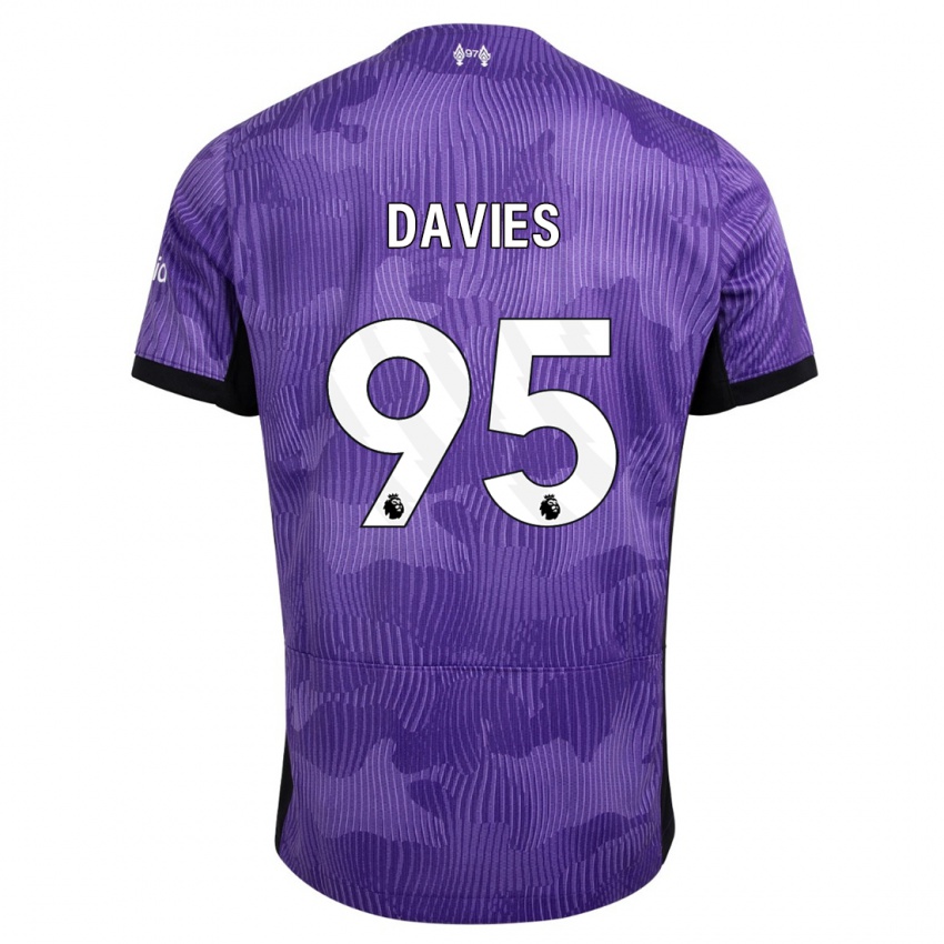 Mann Harvey Davies #95 Lilla Tredje Sett Drakt Trøye 2023/24 Skjorter T-Skjorte