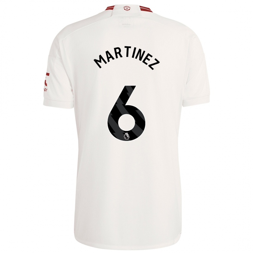 Mann Lisandro Martinez #6 Hvit Tredje Sett Drakt Trøye 2023/24 Skjorter T-Skjorte