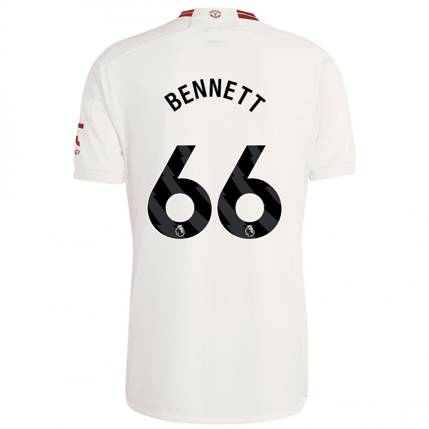 Mann Rhys Bennett #66 Hvit Tredje Sett Drakt Trøye 2023/24 Skjorter T-Skjorte