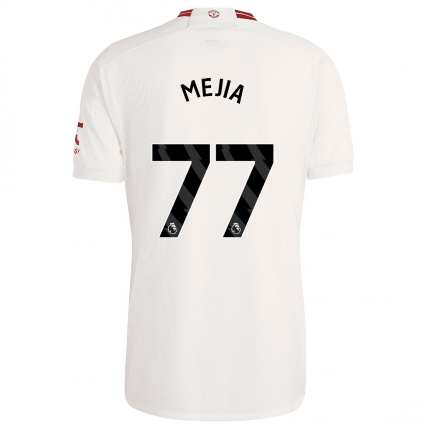 Mann Mateo Mejia #77 Hvit Tredje Sett Drakt Trøye 2023/24 Skjorter T-Skjorte