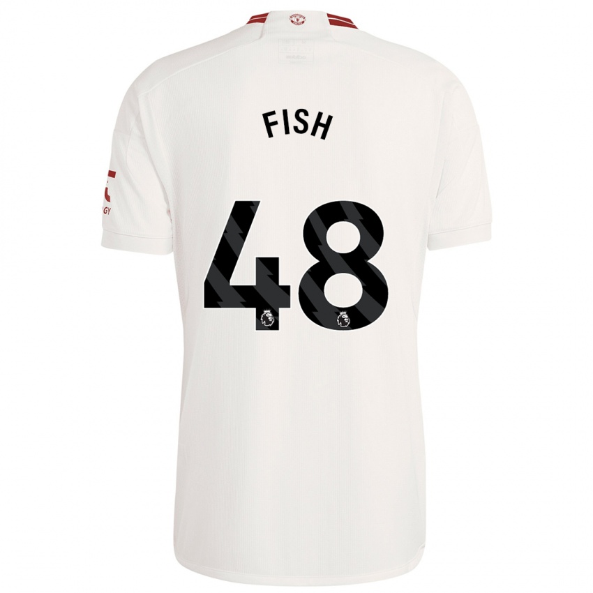Mann Will Fish #48 Hvit Tredje Sett Drakt Trøye 2023/24 Skjorter T-Skjorte