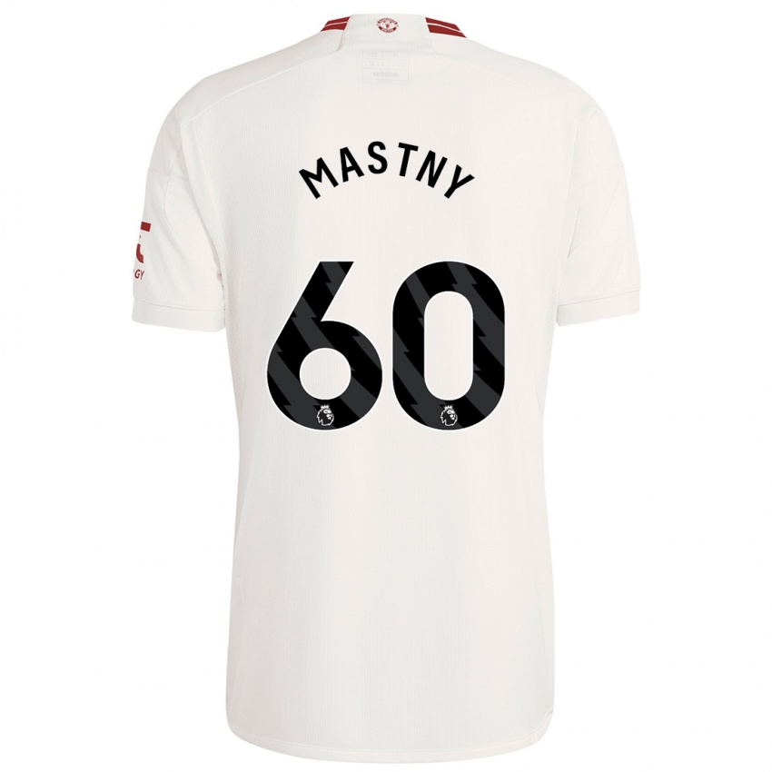 Mann Ondrej Mastny #60 Hvit Tredje Sett Drakt Trøye 2023/24 Skjorter T-Skjorte