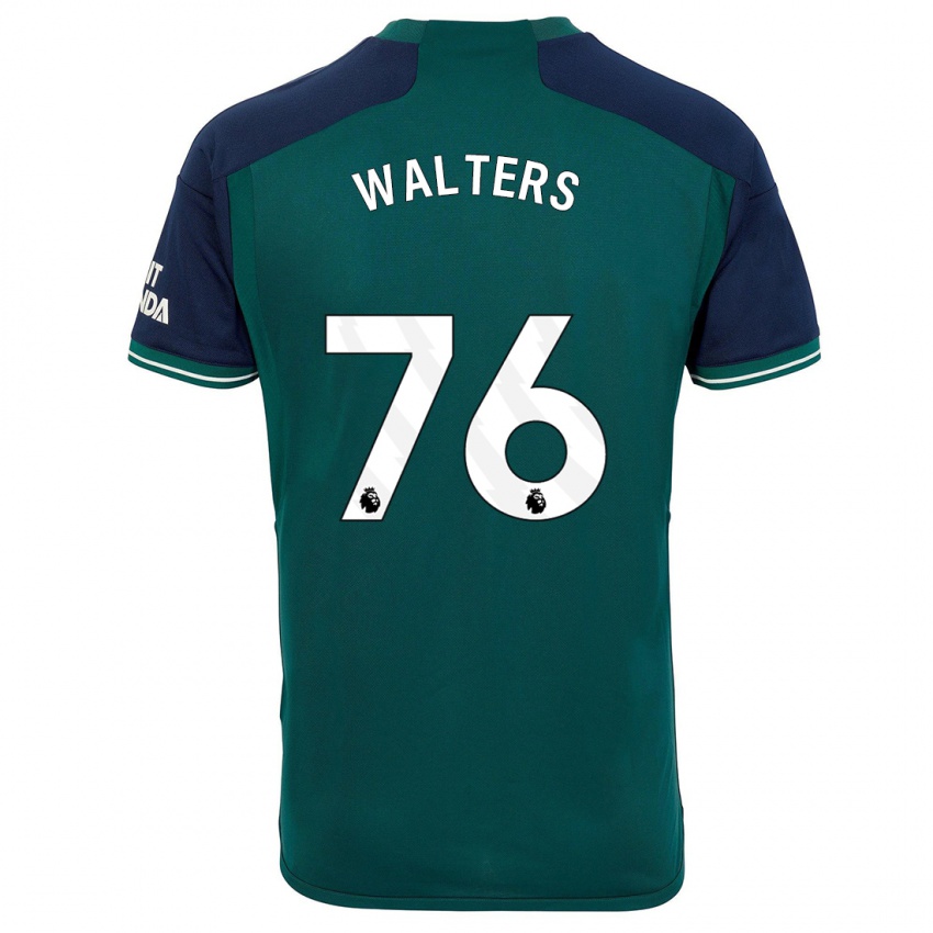 Mann Reuell Walters #76 Grønn Tredje Sett Drakt Trøye 2023/24 Skjorter T-Skjorte