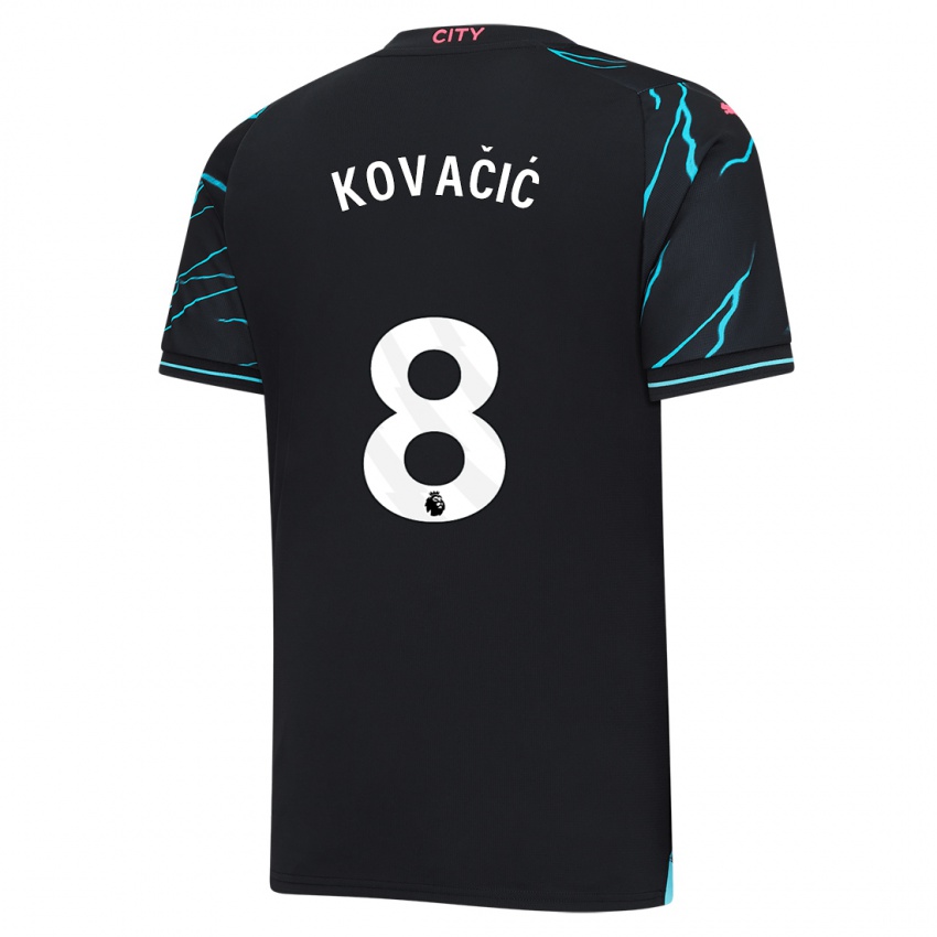 Mann Mateo Kovacic #8 Mørke Blå Tredje Sett Drakt Trøye 2023/24 Skjorter T-Skjorte