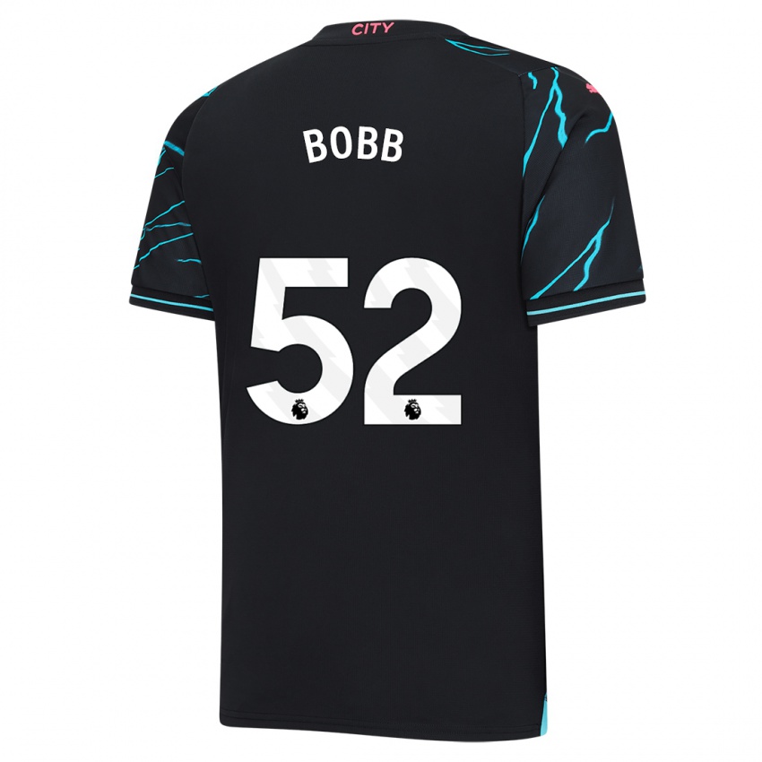 Mann Oscar Bobb #52 Mørke Blå Tredje Sett Drakt Trøye 2023/24 Skjorter T-Skjorte