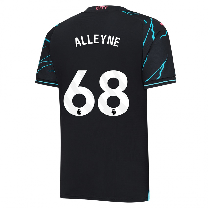 Mann Max Alleyne #68 Mørke Blå Tredje Sett Drakt Trøye 2023/24 Skjorter T-Skjorte