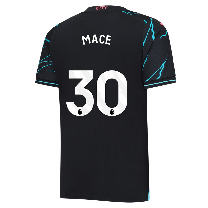 Mann Ruby Mace #30 Mørke Blå Tredje Sett Drakt Trøye 2023/24 Skjorter T-Skjorte