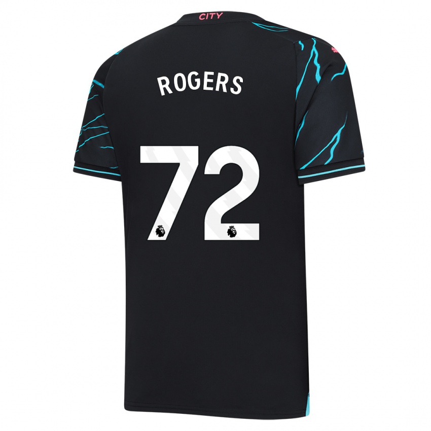Mann Morgan Rogers #72 Mørke Blå Tredje Sett Drakt Trøye 2023/24 Skjorter T-Skjorte