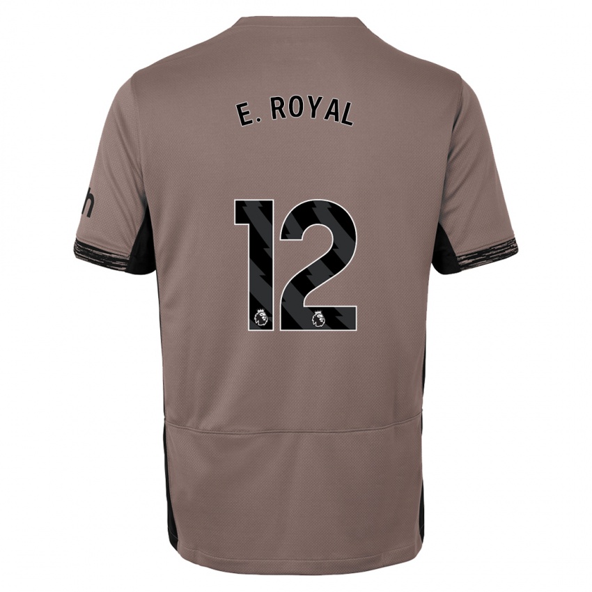 Mann Emerson Royal #12 Mørk Beige Tredje Sett Drakt Trøye 2023/24 Skjorter T-Skjorte