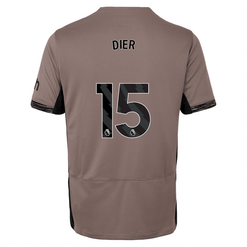 Mann Eric Dier #15 Mørk Beige Tredje Sett Drakt Trøye 2023/24 Skjorter T-Skjorte