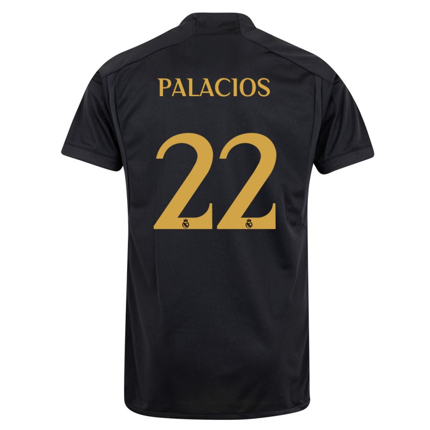 Mann Cesar Palacios #22 Svart Tredje Sett Drakt Trøye 2023/24 Skjorter T-Skjorte