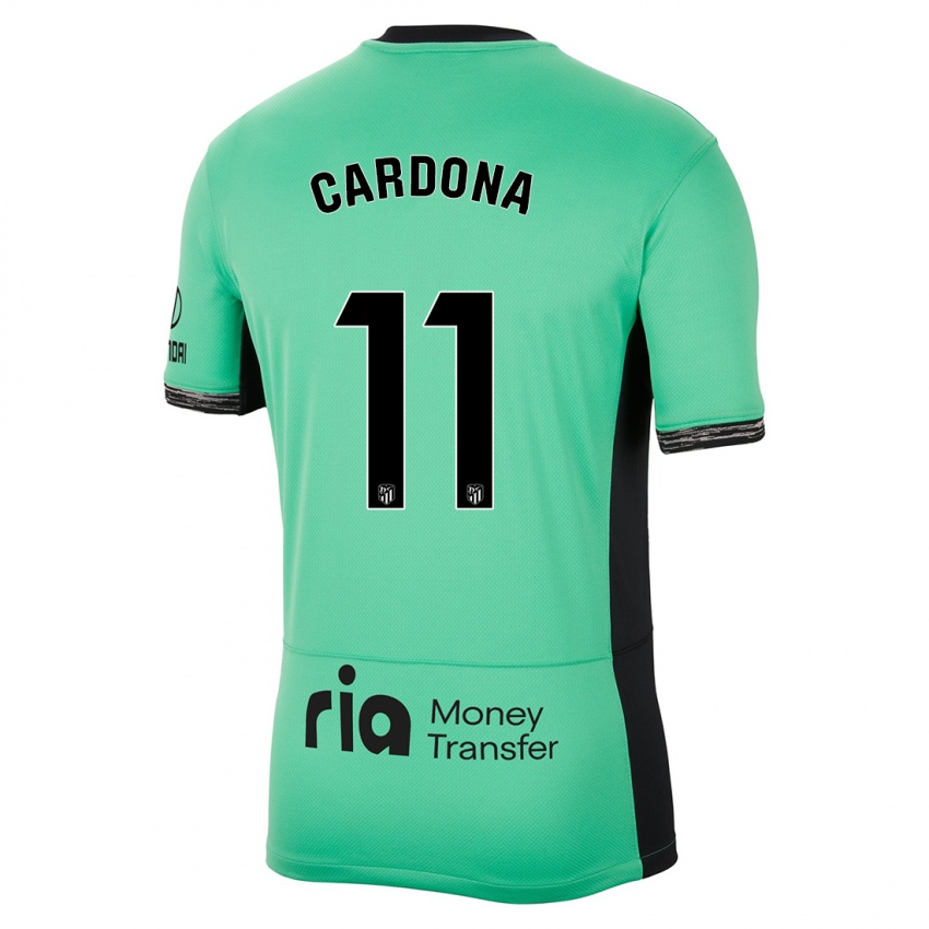 Mann Marta Cardona #11 Vårgrønn Tredje Sett Drakt Trøye 2023/24 Skjorter T-Skjorte