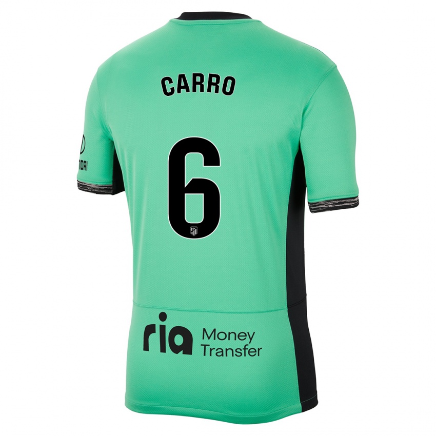 Mann Mikel Carro #6 Vårgrønn Tredje Sett Drakt Trøye 2023/24 Skjorter T-Skjorte
