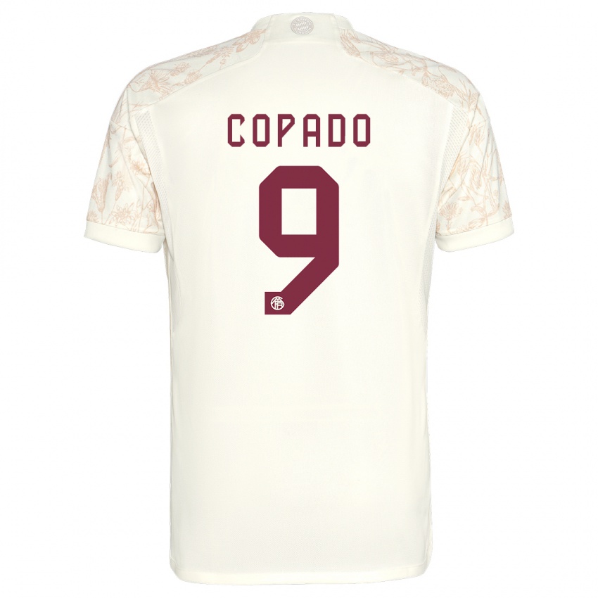Mann Lucas Copado #9 Off White Tredje Sett Drakt Trøye 2023/24 Skjorter T-Skjorte