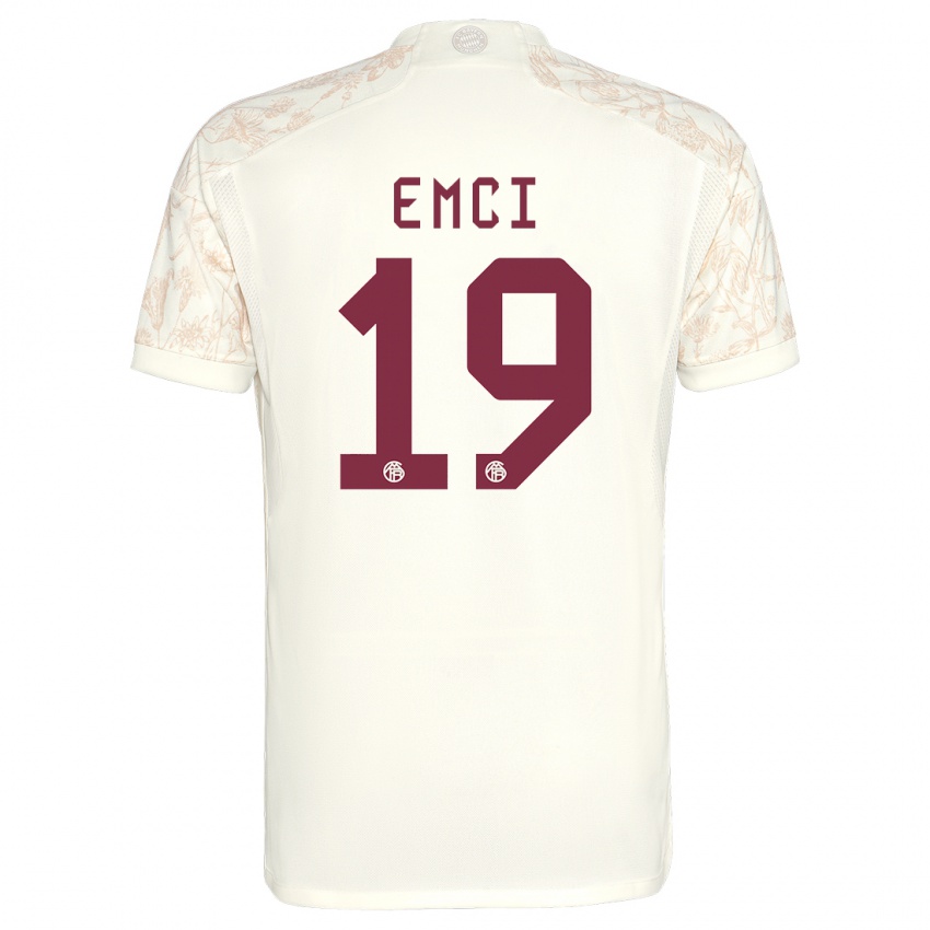 Mann Ben Emci #19 Off White Tredje Sett Drakt Trøye 2023/24 Skjorter T-Skjorte