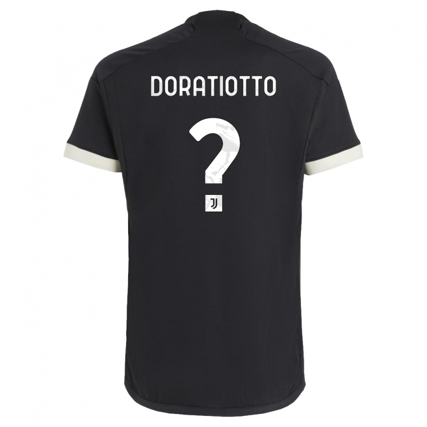 Mann Giulio Doratiotto #0 Svart Tredje Sett Drakt Trøye 2023/24 Skjorter T-Skjorte