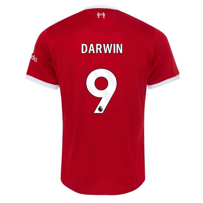 Dame Darwin Nunez #9 Rød Hjemmetrøye Drakt Trøye 2023/24 Skjorter T-Skjorte