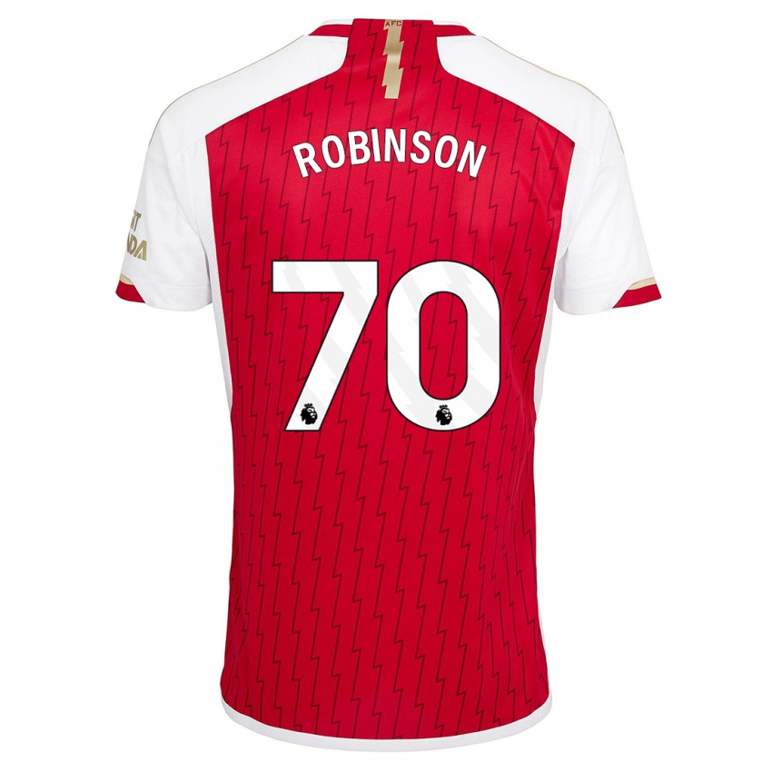 Dame Josh Robinson #70 Rød Hjemmetrøye Drakt Trøye 2023/24 Skjorter T-Skjorte
