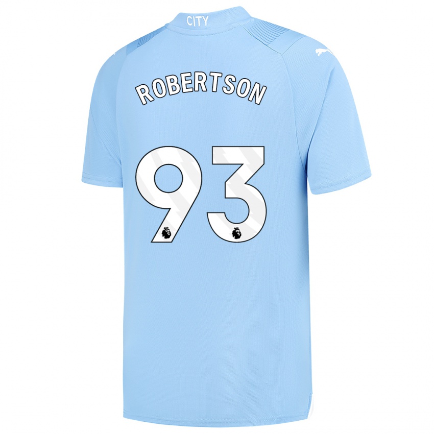 Dame Alex Robertson #93 Lyse Blå Hjemmetrøye Drakt Trøye 2023/24 Skjorter T-Skjorte