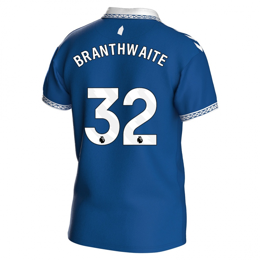 Dame Jarrad Branthwaite #32 Kongeblå Hjemmetrøye Drakt Trøye 2023/24 Skjorter T-Skjorte