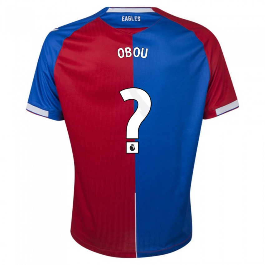Dame David Obou #0 Rød Blå Hjemmetrøye Drakt Trøye 2023/24 Skjorter T-Skjorte