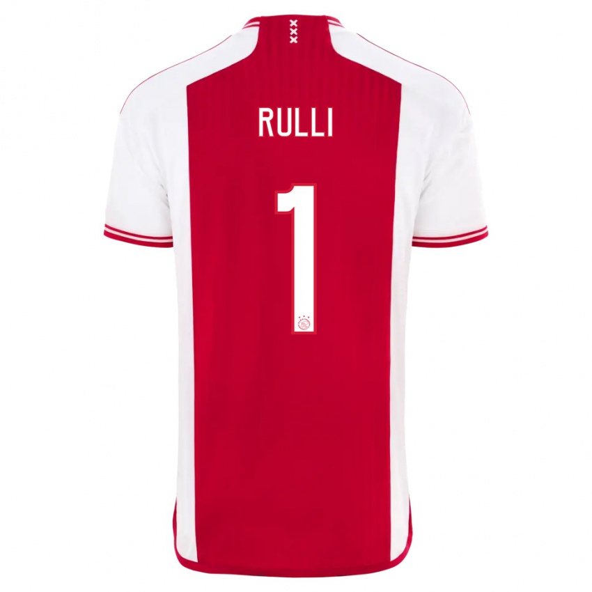 Dame Geronimo Rulli #1 Rød Hvit Hjemmetrøye Drakt Trøye 2023/24 Skjorter T-Skjorte