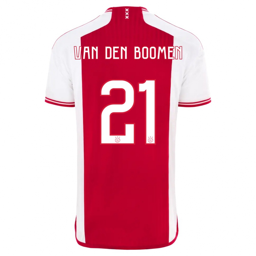 Dame Branco Van Den Boomen #21 Rød Hvit Hjemmetrøye Drakt Trøye 2023/24 Skjorter T-Skjorte