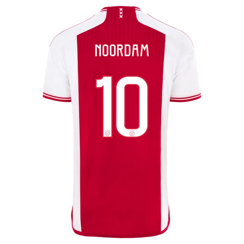 Dame Nadine Noordam #10 Rød Hvit Hjemmetrøye Drakt Trøye 2023/24 Skjorter T-Skjorte