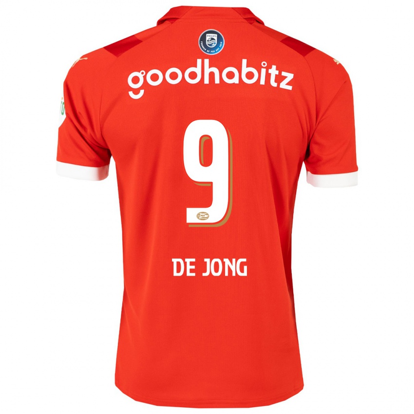Dame Luuk De Jong #9 Rød Hjemmetrøye Drakt Trøye 2023/24 Skjorter T-Skjorte