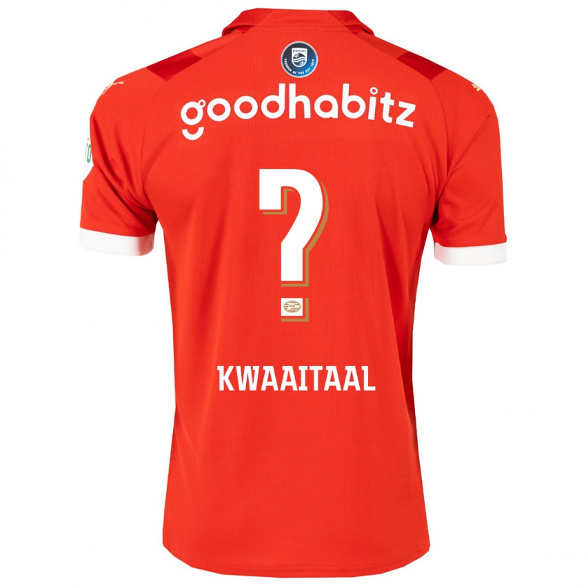 Dame Julian Kwaaitaal #0 Rød Hjemmetrøye Drakt Trøye 2023/24 Skjorter T-Skjorte
