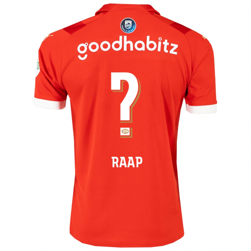 Dame Yiandro Raap #0 Rød Hjemmetrøye Drakt Trøye 2023/24 Skjorter T-Skjorte