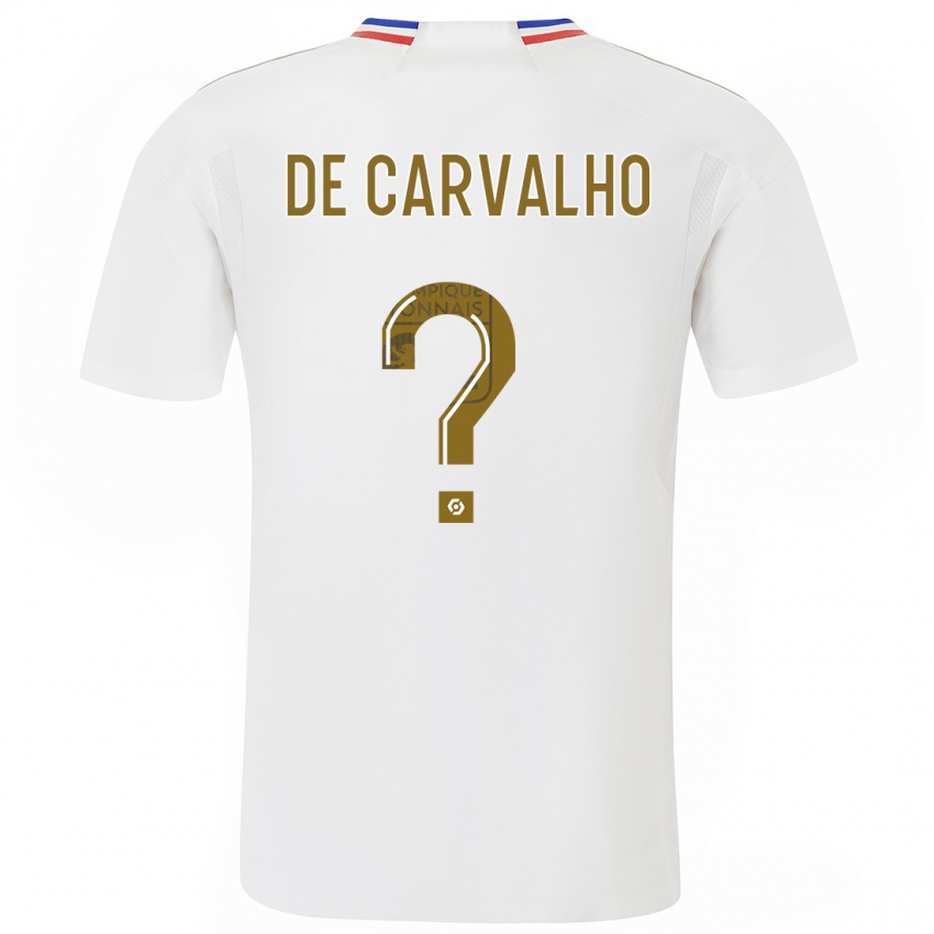 Dame Mathys De Carvalho #0 Hvit Hjemmetrøye Drakt Trøye 2023/24 Skjorter T-Skjorte