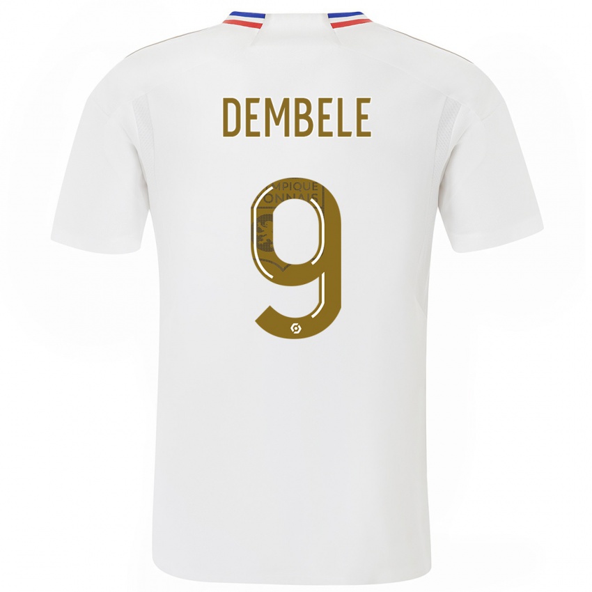 Dame Moussa Dembele #9 Hvit Hjemmetrøye Drakt Trøye 2023/24 Skjorter T-Skjorte
