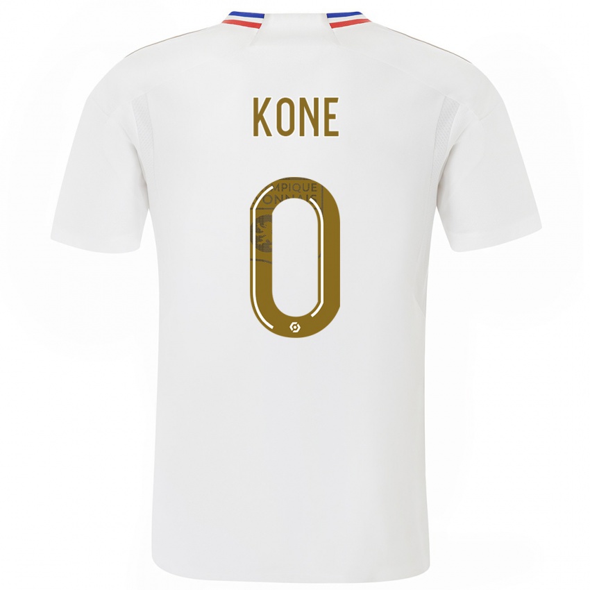 Dame Youssouf Kone #0 Hvit Hjemmetrøye Drakt Trøye 2023/24 Skjorter T-Skjorte