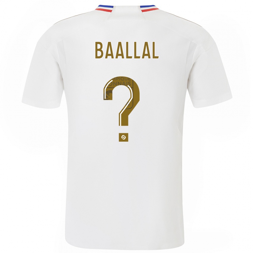 Dame Abdellah Baallal #0 Hvit Hjemmetrøye Drakt Trøye 2023/24 Skjorter T-Skjorte