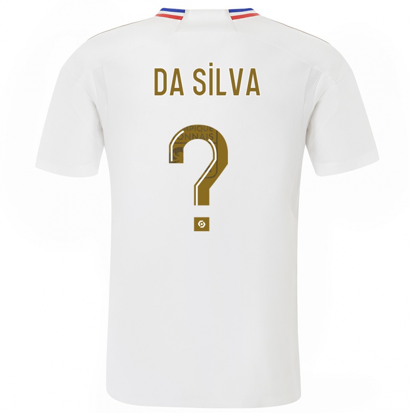 Dame Florent Da Silva #0 Hvit Hjemmetrøye Drakt Trøye 2023/24 Skjorter T-Skjorte