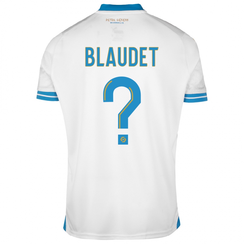 Dame David Blaudet #0 Hvit Hjemmetrøye Drakt Trøye 2023/24 Skjorter T-Skjorte