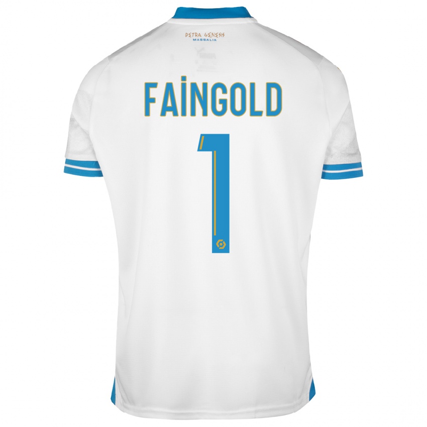 Dame Abbie Faingold #1 Hvit Hjemmetrøye Drakt Trøye 2023/24 Skjorter T-Skjorte