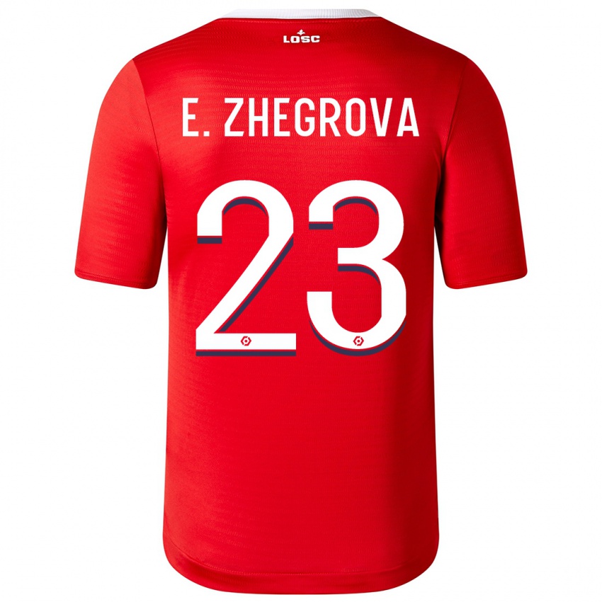Dame Edon Zhegrova #23 Rød Hjemmetrøye Drakt Trøye 2023/24 Skjorter T-Skjorte