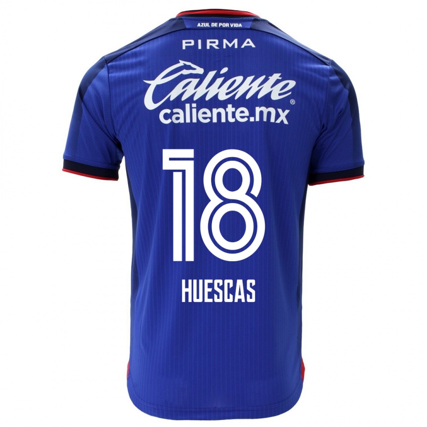 Dame Rodrigo Huescas #18 Blå Hjemmetrøye Drakt Trøye 2023/24 Skjorter T-Skjorte