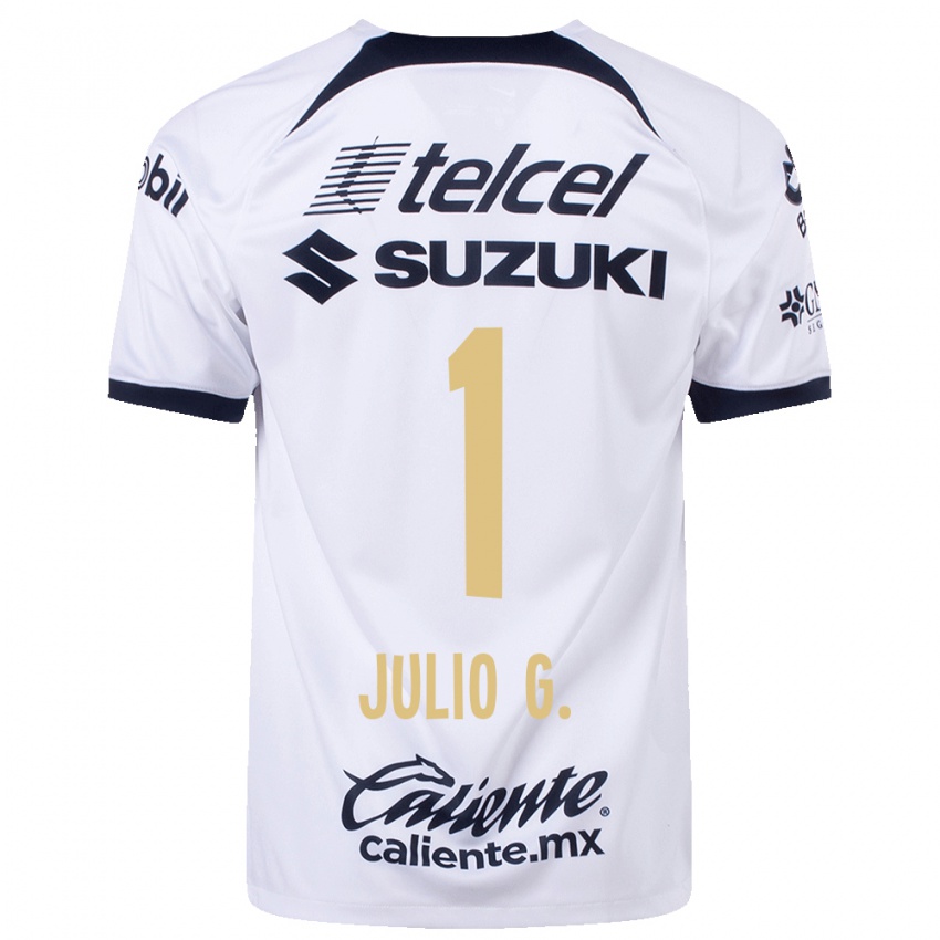 Dame Julio Gonzalez #1 Hvit Hjemmetrøye Drakt Trøye 2023/24 Skjorter T-Skjorte