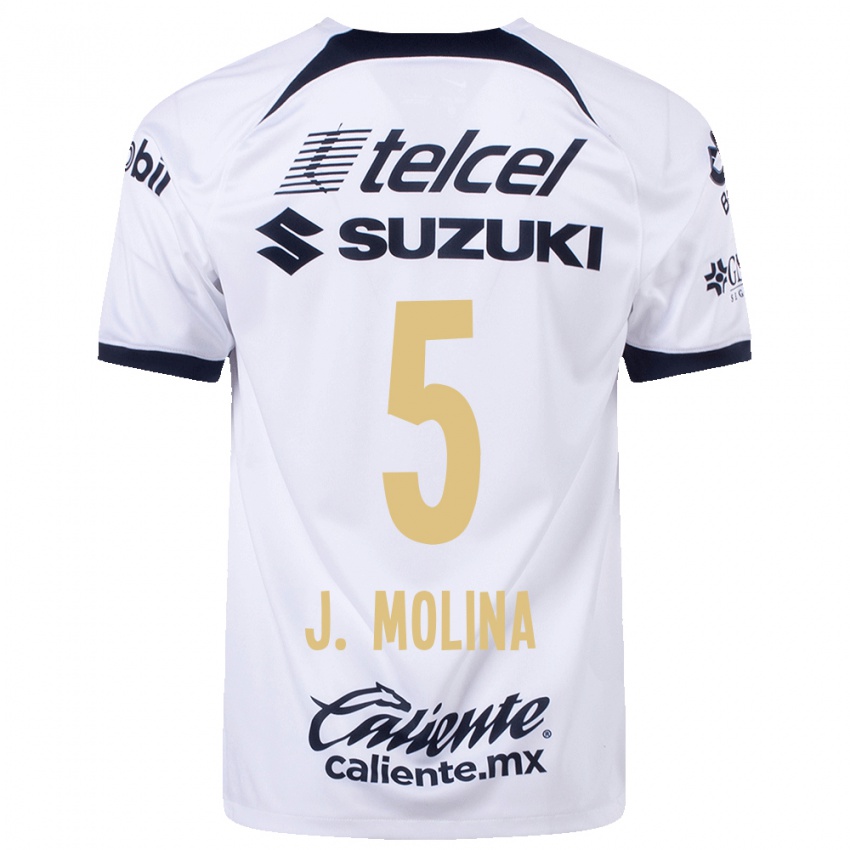 Dame Jesús Molina #5 Hvit Hjemmetrøye Drakt Trøye 2023/24 Skjorter T-Skjorte