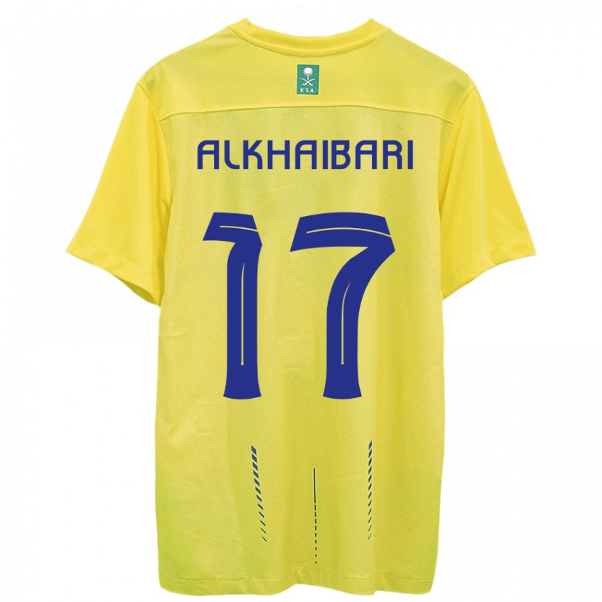 Dame Abdullah Al-Khaibari #17 Gul Hjemmetrøye Drakt Trøye 2023/24 Skjorter T-Skjorte