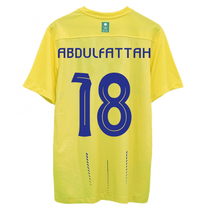 Dame Abdulfattah Adam #18 Gul Hjemmetrøye Drakt Trøye 2023/24 Skjorter T-Skjorte