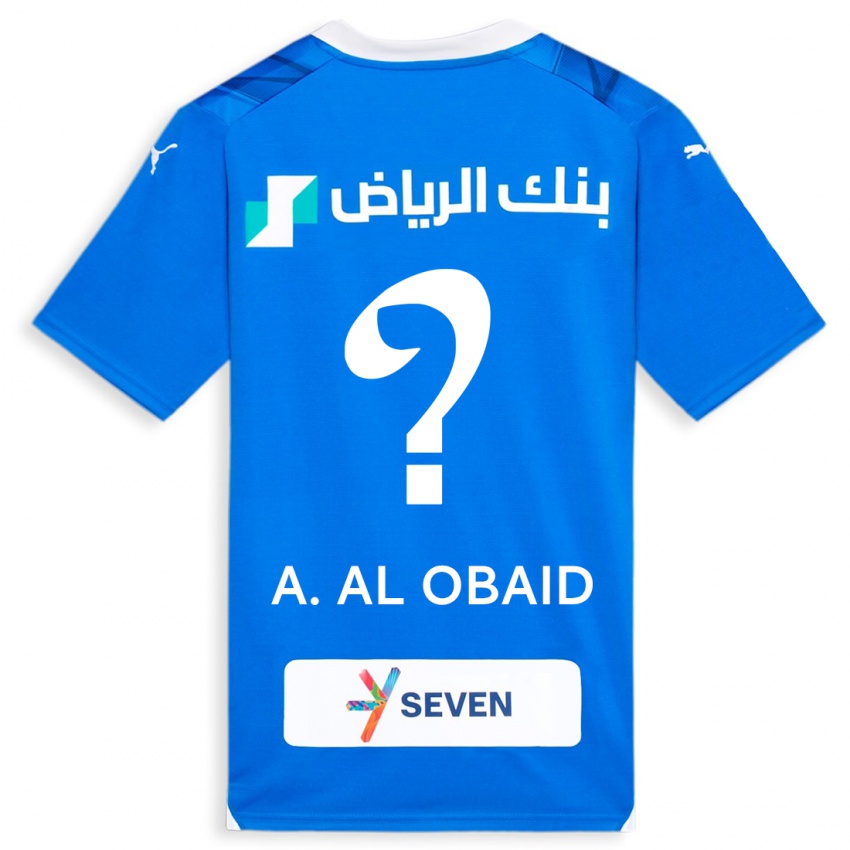Dame Abdulrahman Al-Obaid #0 Blå Hjemmetrøye Drakt Trøye 2023/24 Skjorter T-Skjorte