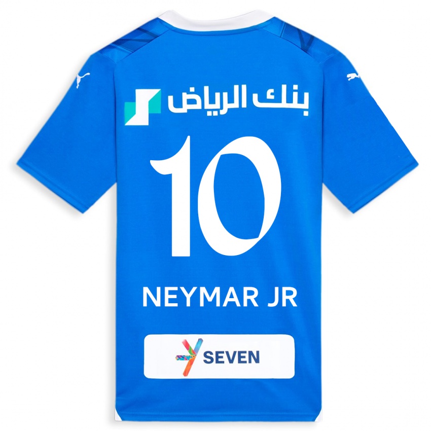 Dame Neymar #10 Blå Hjemmetrøye Drakt Trøye 2023/24 Skjorter T-Skjorte