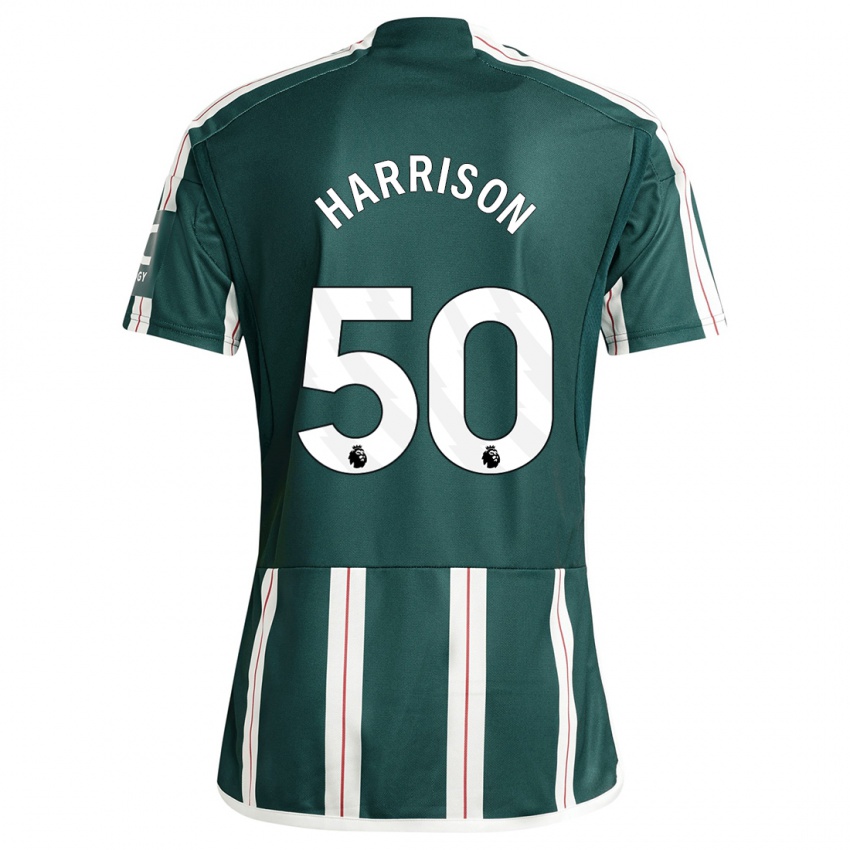 Dame Elyh Harrison #50 Mørk Grønn Bortetrøye Drakt Trøye 2023/24 Skjorter T-Skjorte